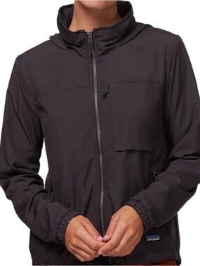 Patagonia Women Mountain View Windbreaker Jacket szM Gray